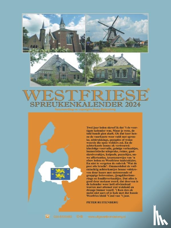 Ruitenberg, Peter - Westfriese spreukenkalender 2024