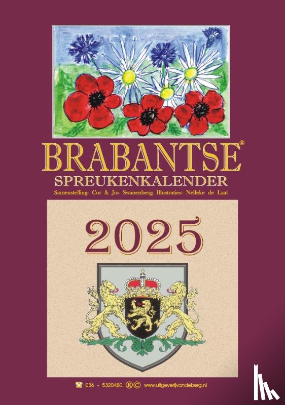 Swanenberg, Cor, Swanenberg, Jos - Brabantse spreukenkalender 2025
