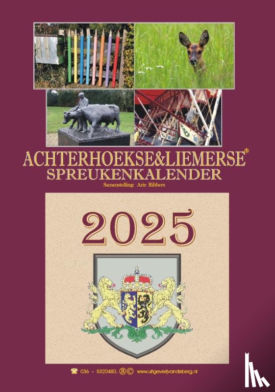 Ribbers, Arie - Achterhoekse & Liemerse spreukenkalender 2025