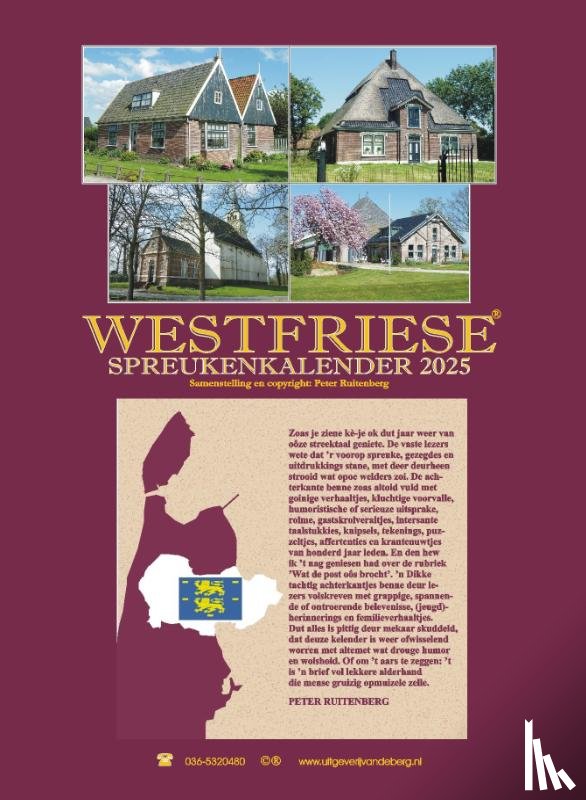 Ruitenberg, Peter - Westfriese spreukenkalender 2025