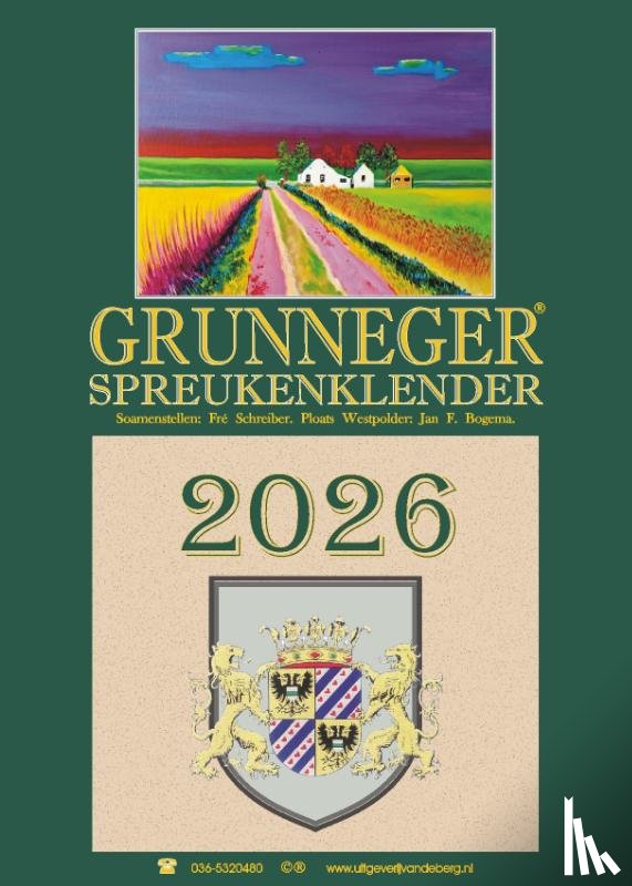 Schreiber, Fré - Grunneger spreukenklender 2026