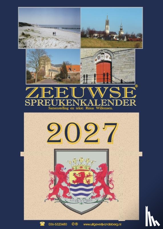 Willemsen, Rinus - Zeeuwse spreukenkalender 2027
