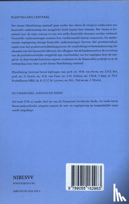 Hart, Frank t - Klantbelang centraal