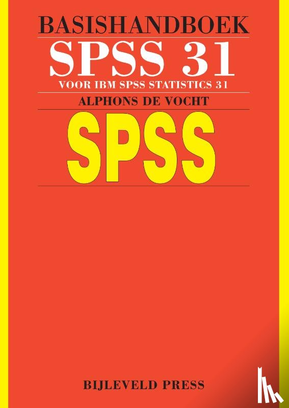 Vocht, Alphons de - Basishandboek SPSS 31