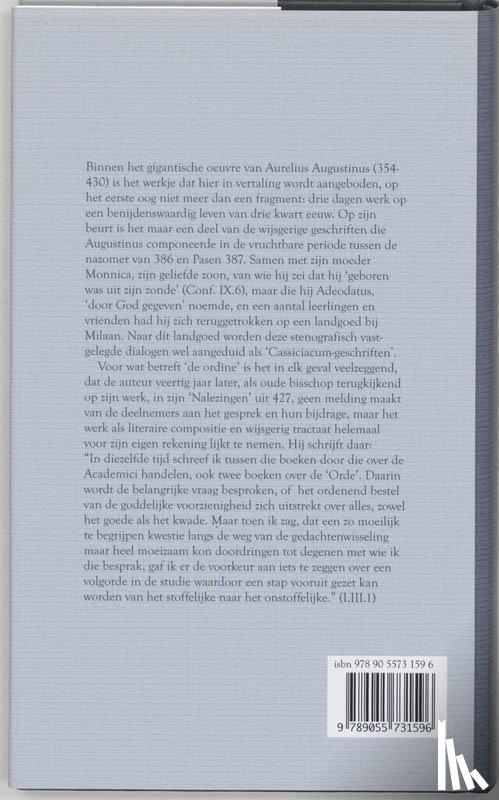 Augustinus, Aurelius - De orde