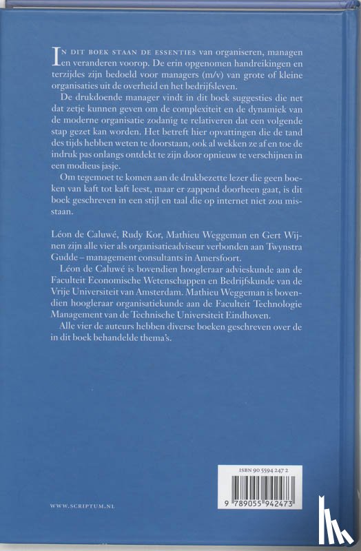 Caluwe, L. de - Essenties van organiseren, managen en veranderen