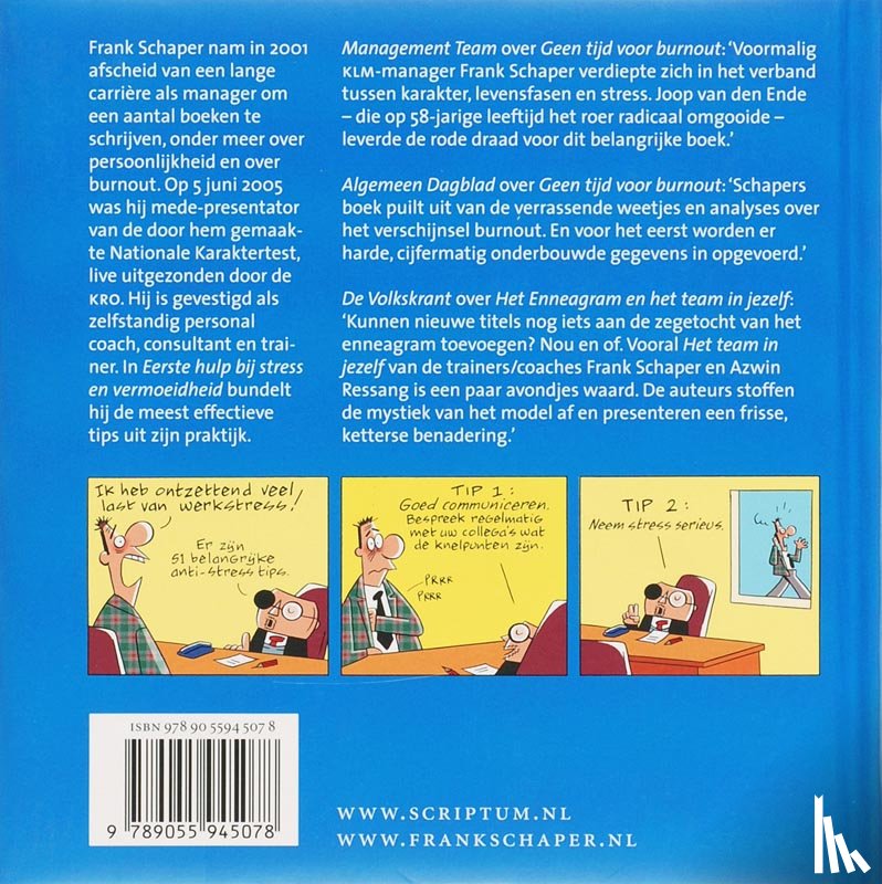 Schaper, F. - Eerste Hulp bij Stress en Vermoeidheid