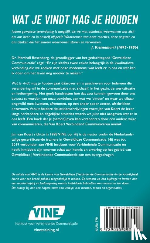 Koert, Jan van - Wat je vindt mag je houden