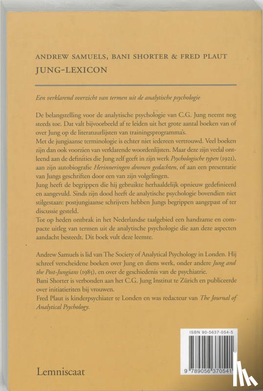 Samuels, Andrew, Shorter, Bani, Plaut, Fred - Jung-Lexicon