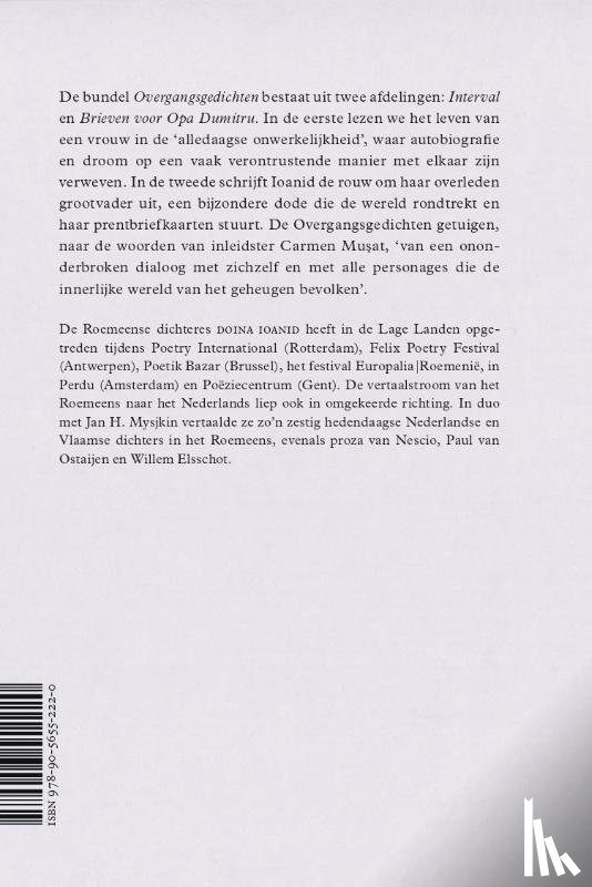 Ioanid, Doina - Overgangsgedichten