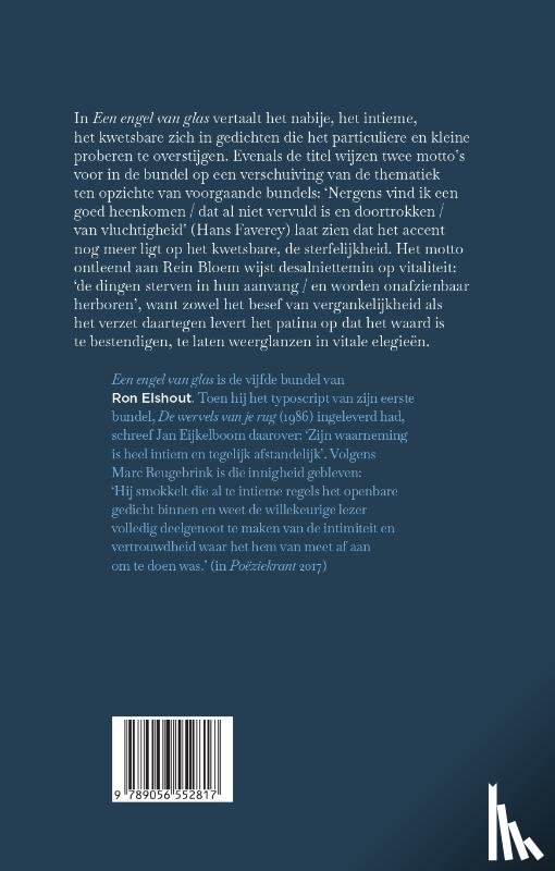 Elshout, Ron - Een engel van glas