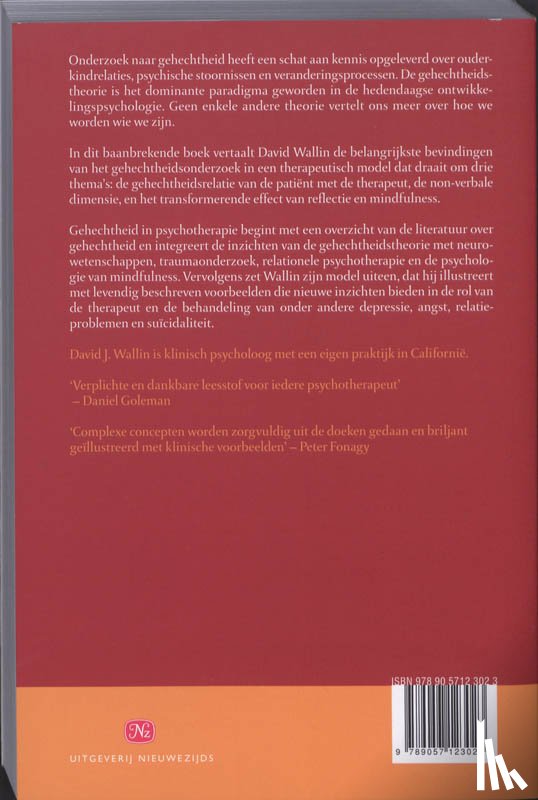 Wallin, David - Gehechtheid in psychotherapie