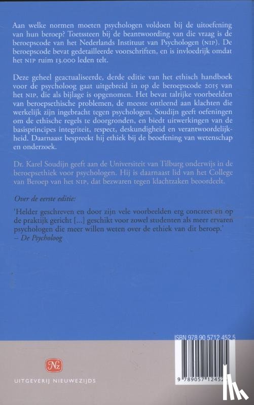Soudijn, Karel - Ethische codes voor psychologen