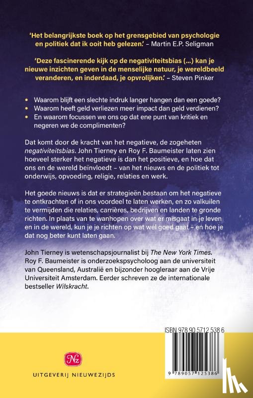 Tierney, John, Baumeister, Roy - De kracht van het negatieve