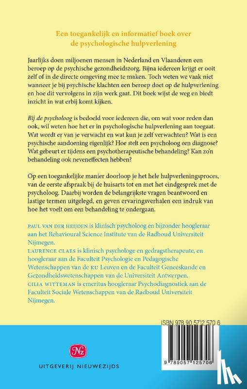 Heijden, Paul van der, Claes, Laurence, Witteman, Cilia - Bij de psycholoog