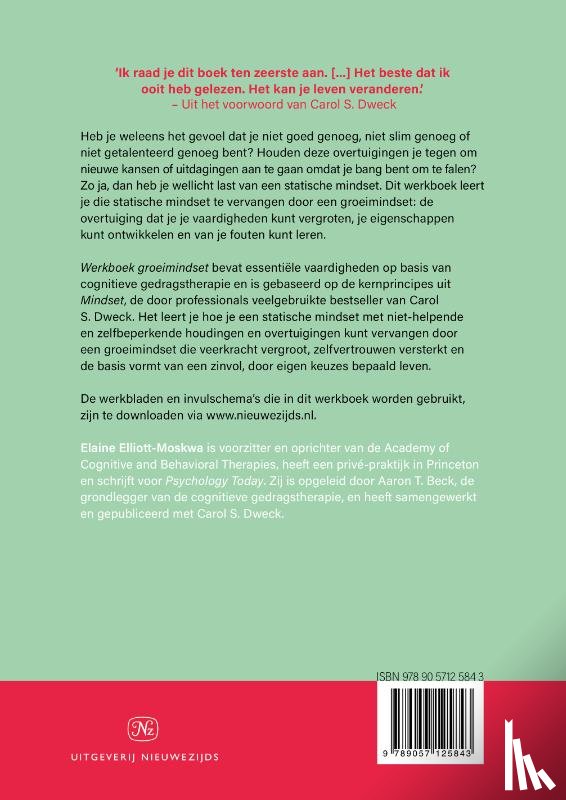 Elliott-Moskwa, Elaine - Werkboek groeimindset