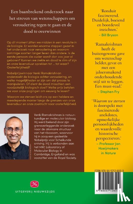Ramakrishnan, Venki - Waarom we sterven