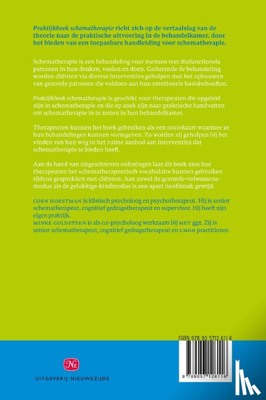Horstman, Coen, Goldsteen, Minke - Praktijkboek schematherapie