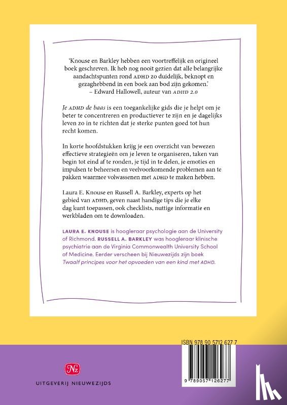 Knouse, Laura E., Barkley, Russell A. - Je ADHD de baas