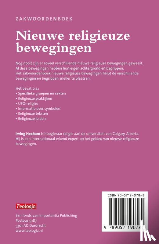 Hexham, I. - Zakwoordenboek Nieuwe Religieuze Bewegingen