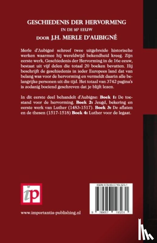 Merle d'Aubigné, J.H. - Geschiedenis der Hervorming in de 16e eeuw