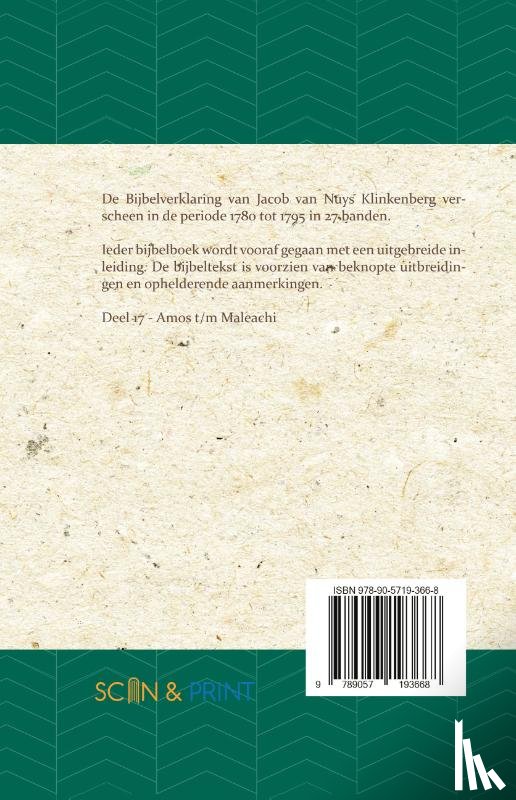 Nuys Klinkenberg, J. van - Amos t/m Maleachi