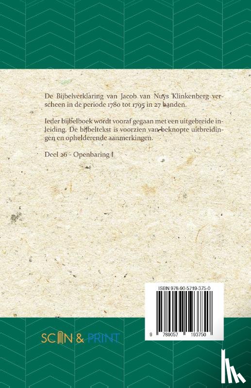 Nuys Klinkenberg, J. van - Openbaring I
