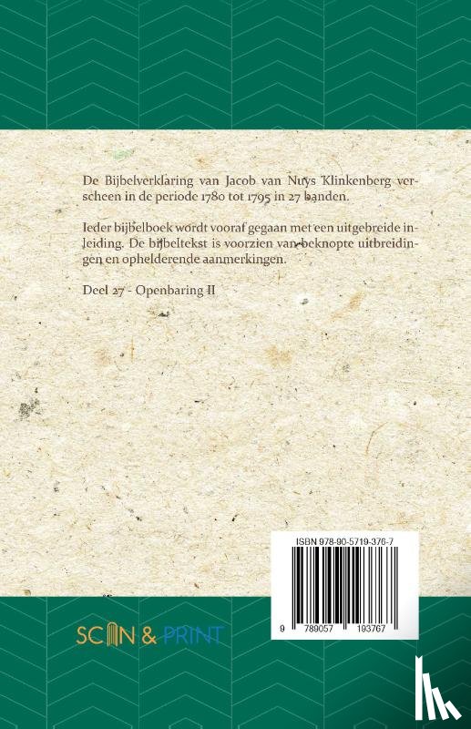 Nuys Klinkenberg, J. van - Openbaring II