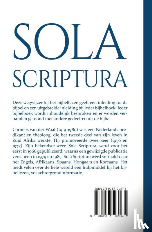 Waal, Cornelis van der - Sola Scriptura