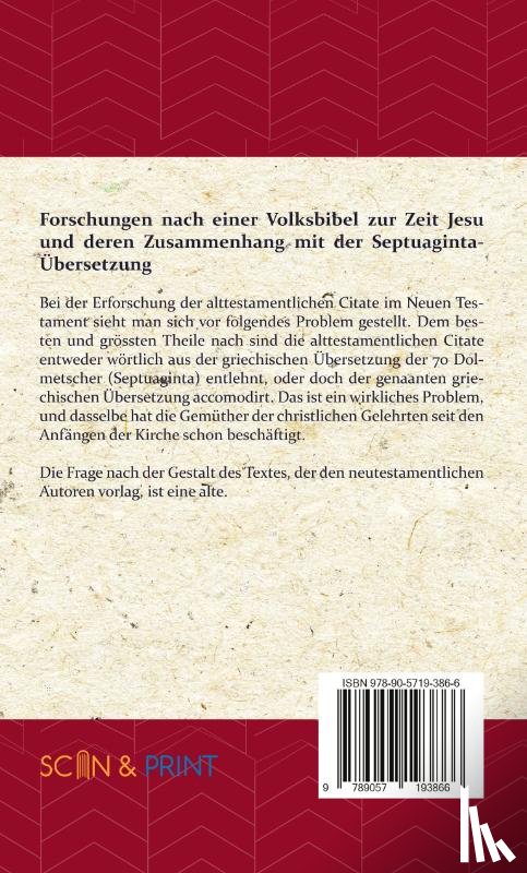 Böhl, Eduard - Forschung nach ein Volksbibel zur zeit Jesu