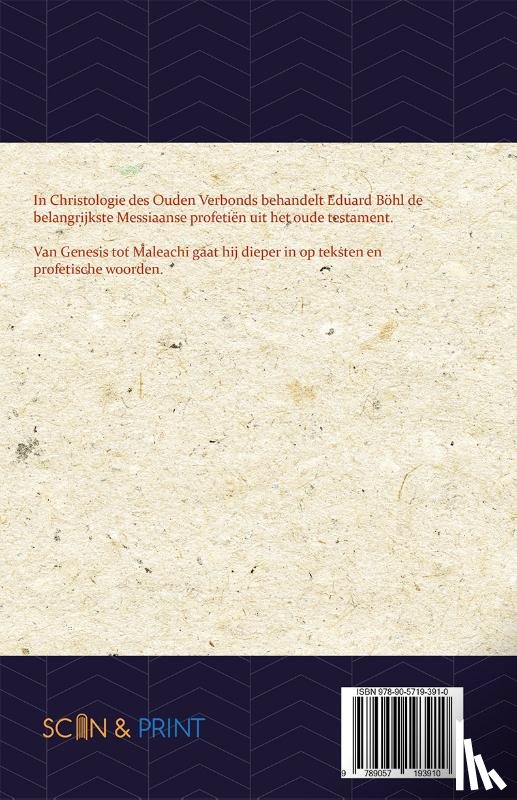 Böhl, Eduard - Christologie des Ouden Verbonds