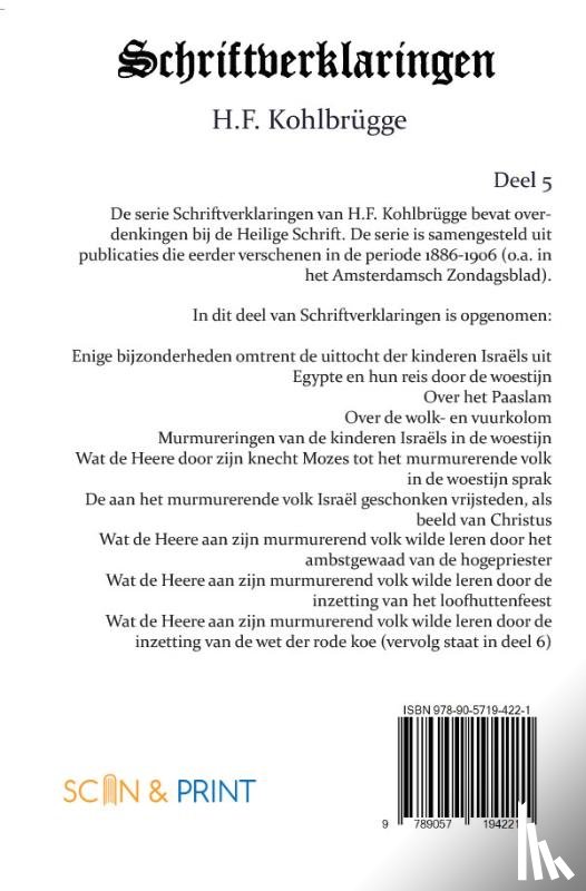 Kohlbrügge, H.F. - Schriftverklaringen 5