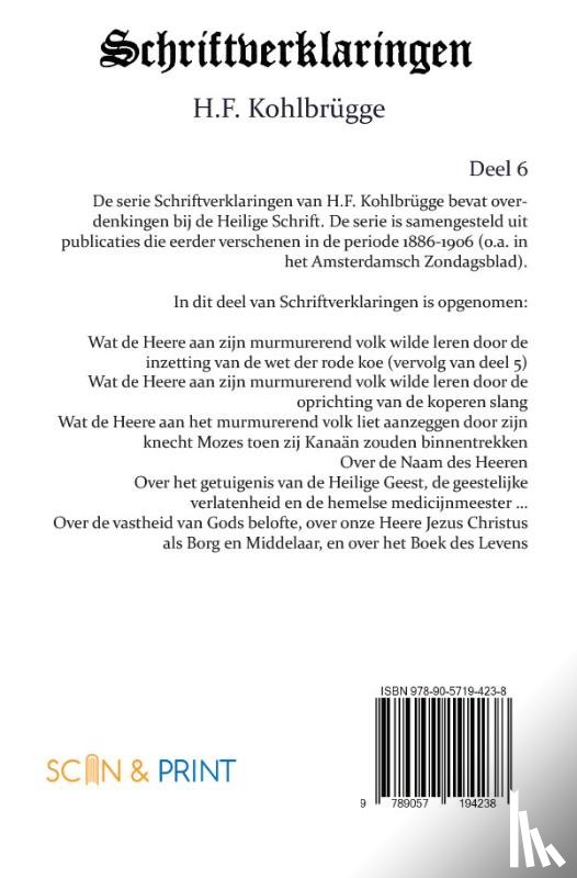 Kohlbrügge, H.F. - Schriftverklaringen 6