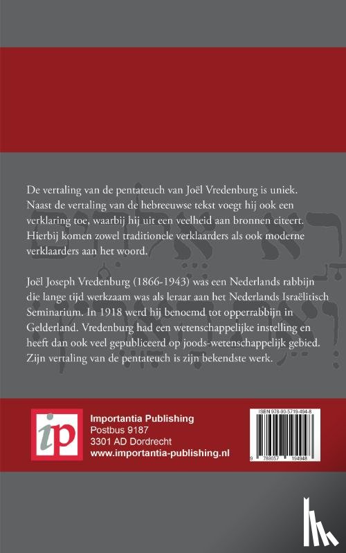 Vredenburg, Joël - Leviticus