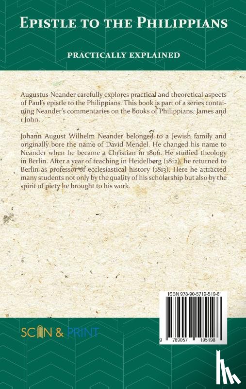 Neander, Augustus - The Epistle to the Philippians