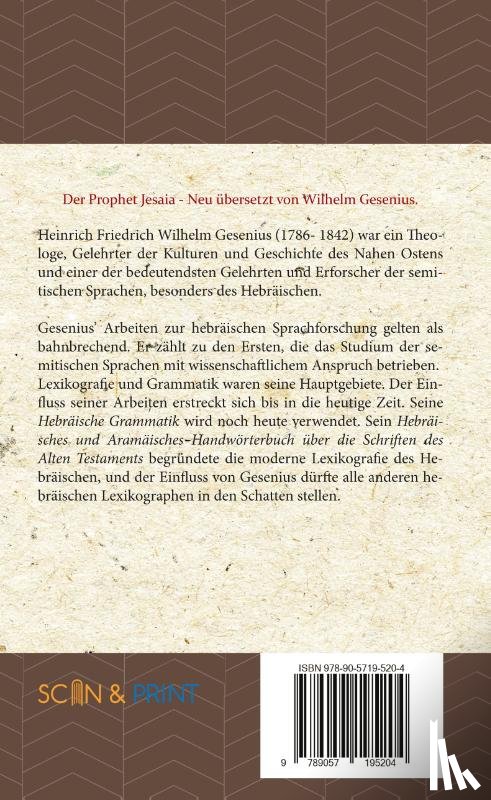 Gesenius, Wilhelm - Der Prophet Jesaia