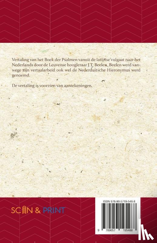 Beelen, J.T. - Het Boek der Psalmen 76-150