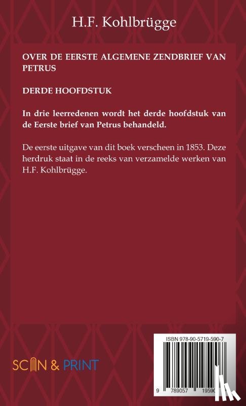 Kohlbrügge, H.F. - Over de Eerste Brief van Petrus 3