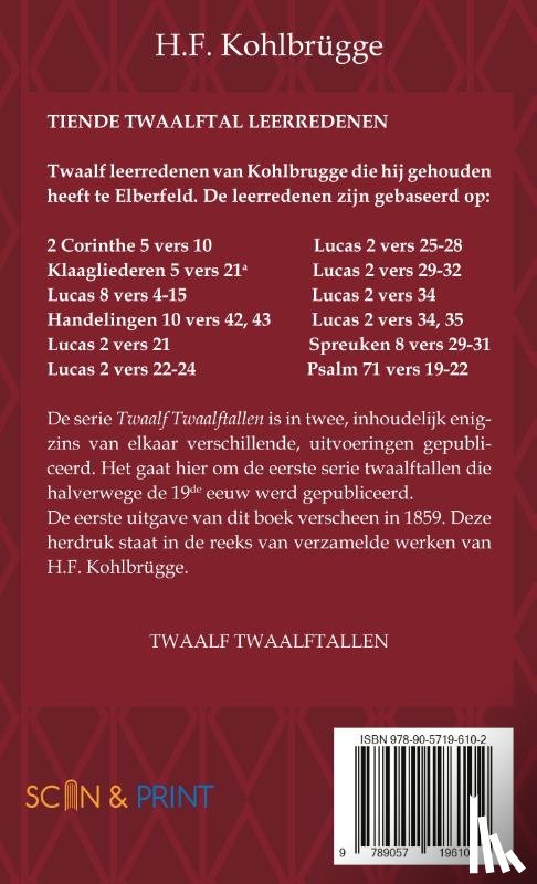 Kohlbrügge, H.F. - Twaalftal Leerredenen I - 10