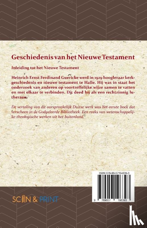 Guericke, H.E.F. - Geschiedenis van het Nieuwe Testament