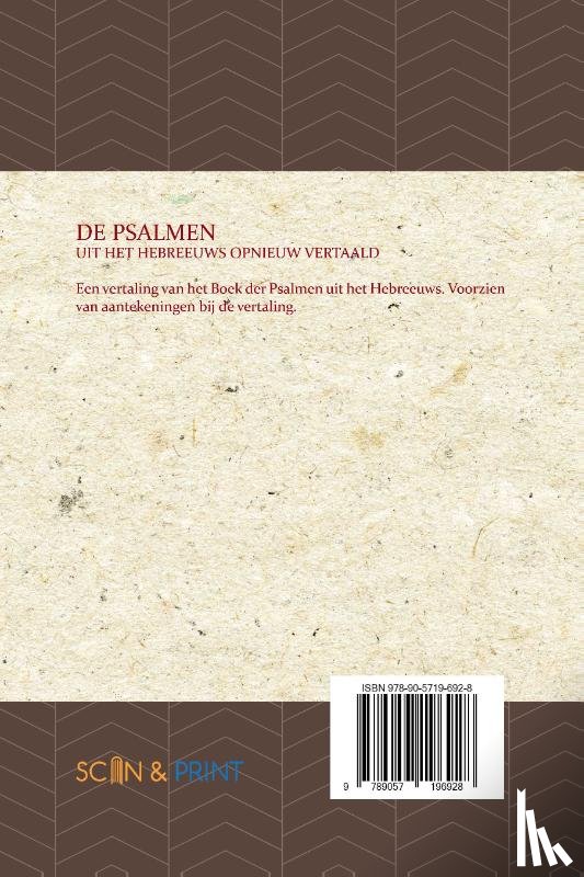 Dyserinck, Johs - De Psalmen