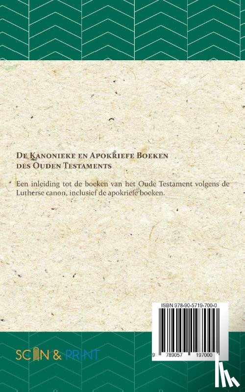 Nöldeke, Theodor - De kanonieke en apokriefe boeken des Ouden Testaments