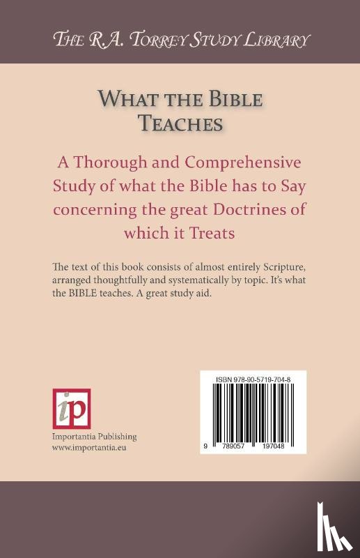 Torrey, R.A. - What the Bible Teaches