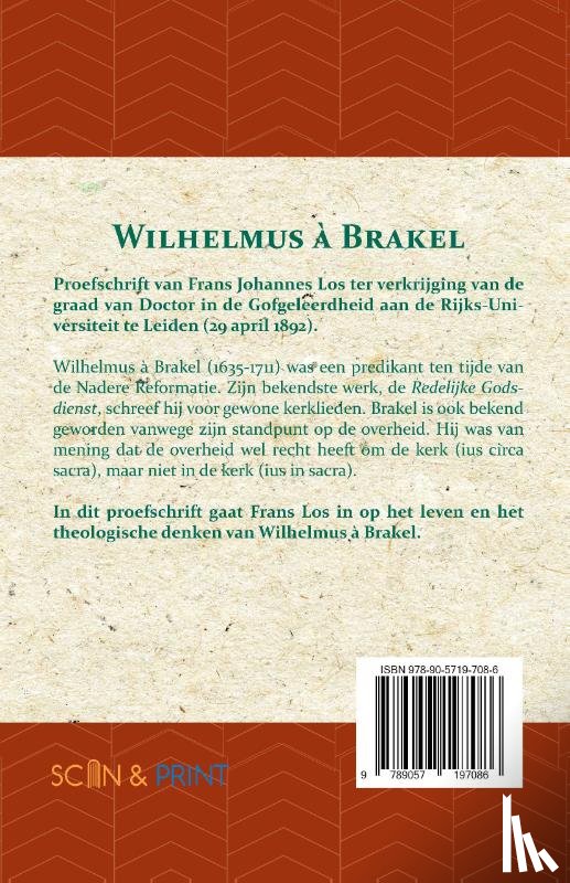 Los, Frans J. - Wilhelmus à Brakel