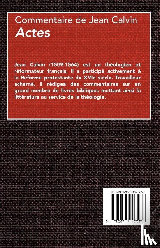 Calvin, Jean - Actes