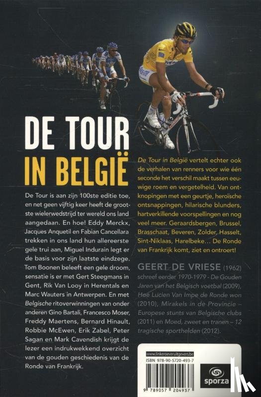 Vriese, Geert De - De tour in Belgie