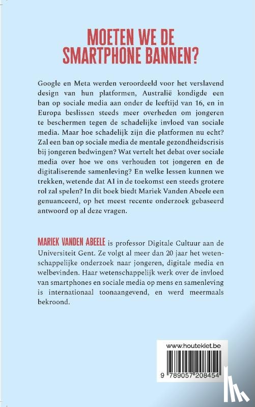 Abeele, Mariek Vanden - Moeten we de smartphone bannen?