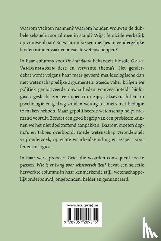 Vandermassen, Griet - Wie is er bang voor sekseverschillen?