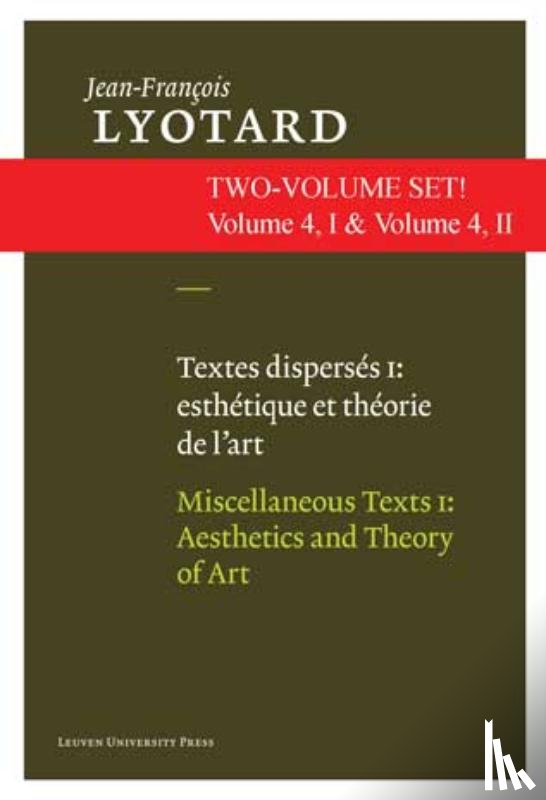Lyotard, Jean-François - Textes disperses I & II: esthetiques et theorie de l'art & artistes contemporains