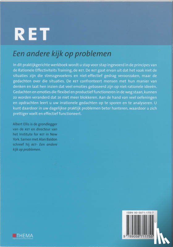 Ellis, Albert, Baldon, Alan - RET een andere kijk op problemen
